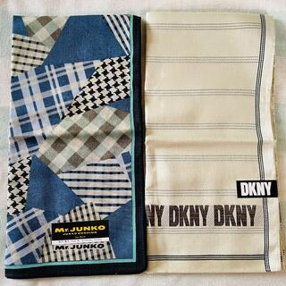 ダナキャランニューヨーク(DKNY)の【週末セール】新品未使用✨Mr.JUNKO DKNY 紳士　ハンカチ　2枚セット(ハンカチ/ポケットチーフ)