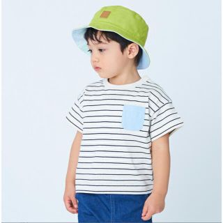 プティマイン(petit main)の新品　プティマイン　ボーダー　tシャツ　100(Tシャツ/カットソー)