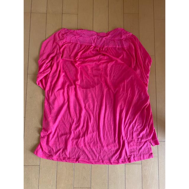 H&M(エイチアンドエム)のピンク　シャツ レディースのトップス(シャツ/ブラウス(長袖/七分))の商品写真
