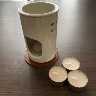 ムジルシリョウヒン(MUJI (無印良品))の無印良品　磁器アロマポット&キャンドル(アロマポット/アロマランプ/芳香器)