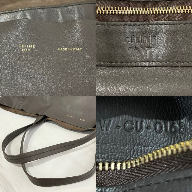 高質 celine - 美品☆ セリーヌ ホリゾンタルカバ バイカラー レザー