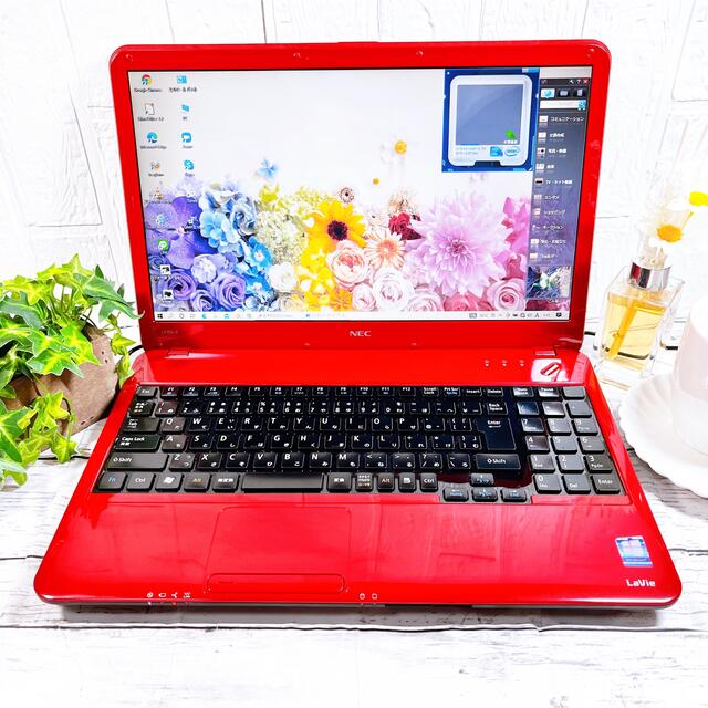 大人気 綺麗な赤のノートパソコン おしゃれな女性にも人気 初期設定済み Laserponsonby Co Nz
