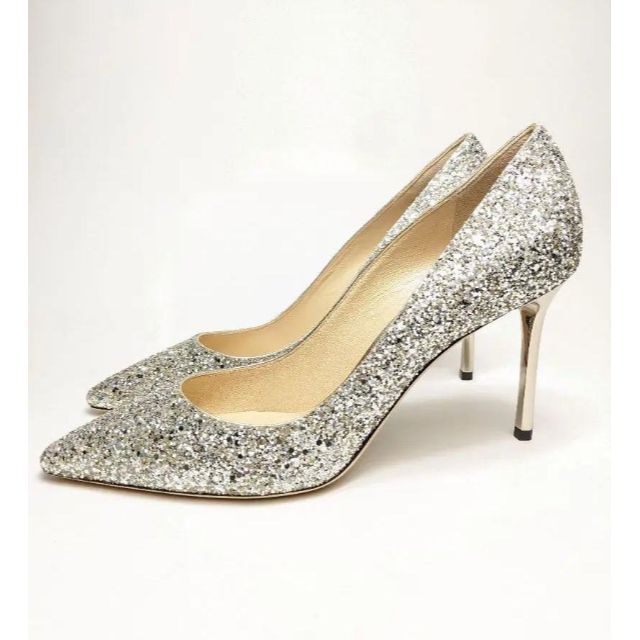 JIMMY CHOO - 未使用極上美品❤ジミーチュウ グリッターパンプス JIMMY CHOO - 未使用極上美品❤ジミーチュウ グリッターパンプス