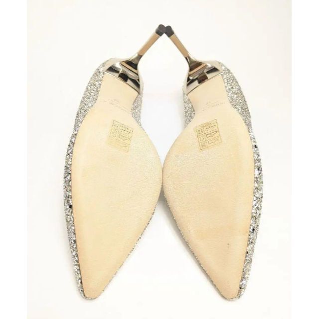 JIMMY CHOO(ジミーチュウ)の未使用極上美品❤ジミーチュウ　 グリッターパンプス　ブライダル　26.5 レディースの靴/シューズ(ハイヒール/パンプス)の商品写真