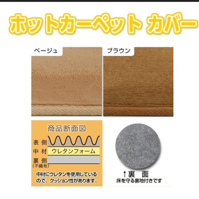 ともこ様専用♡美品！ホットカーペット☆送料込み インテリア/住まい/日用品のラグ/カーペット/マット(ホットカーペット)の商品写真