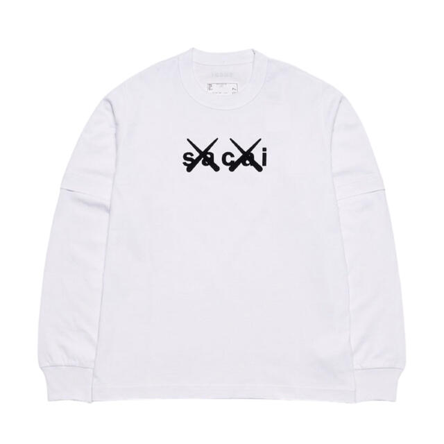 sacai(サカイ)のsacai KAWS Embroidery Long Sleeve Tee 0 メンズのトップス(Tシャツ/カットソー(七分/長袖))の商品写真