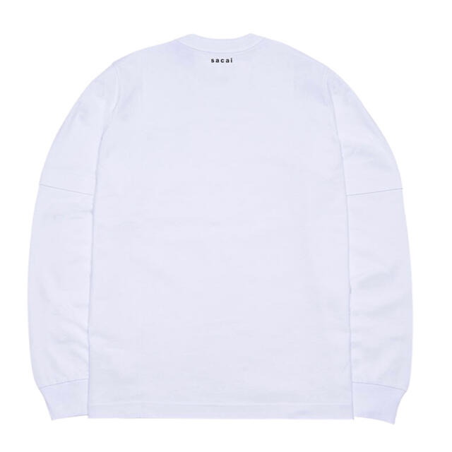 sacai(サカイ)のsacai KAWS Embroidery Long Sleeve Tee 0 メンズのトップス(Tシャツ/カットソー(七分/長袖))の商品写真