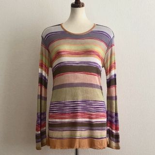 ミッソーニ(MISSONI)の★ミッソーニ/ボーダー・カラフル・ロング丈・長袖ニット★(ニット/セーター)