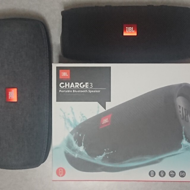 美品】 JBL CHARGE 3 ブラック 純正ケース付きの通販 by ラクシゲ's