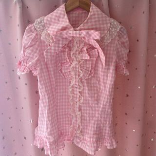 Angelic Pretty リボンブラウス(濃ピンク) - agrotendencia.tv