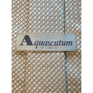 アクアスキュータム(AQUA SCUTUM)の【Aquascutum】美品　ネクタイ シンプルなチェック柄(ネクタイ)