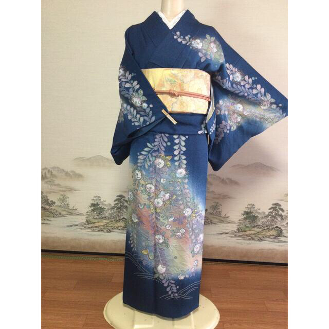 訪問着セット 辻ヶ花柄 藍色 | myglobaltax.com
