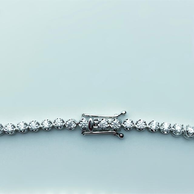 モアサナイト1.5ct テニスブレスレット 2mm幅 プラチナ/ゴールド加工