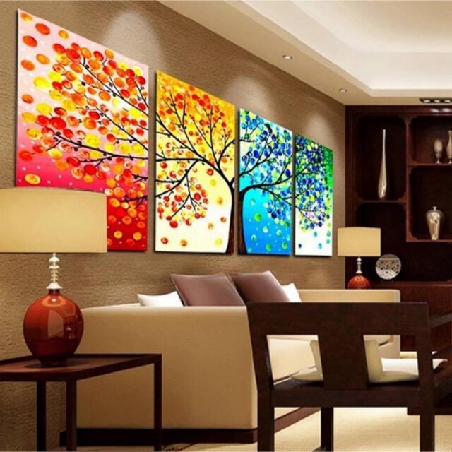 4点セット 絵画 アートパネル 想像力 インテリア 壁掛け 風水 開運