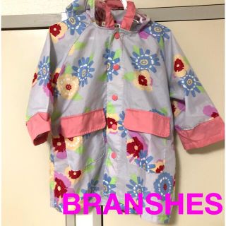 ブランシェス(Branshes)のレインコート 90㎝　BRANSHES 女の子　花柄(レインコート)