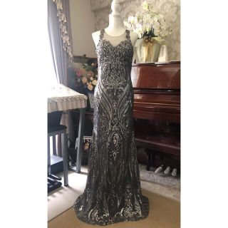 タダシショウジ(TADASHI SHOJI)の新品ロングドレス　イブニングドレス　キャバ　パーティー　演奏会　スパンコール(ロングドレス)