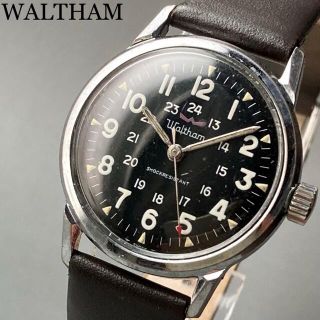 ウォルサム(Waltham)の【動作品】ウォルサム ミリタリー 腕時計 手巻き メンズ アンティーク(腕時計(アナログ))