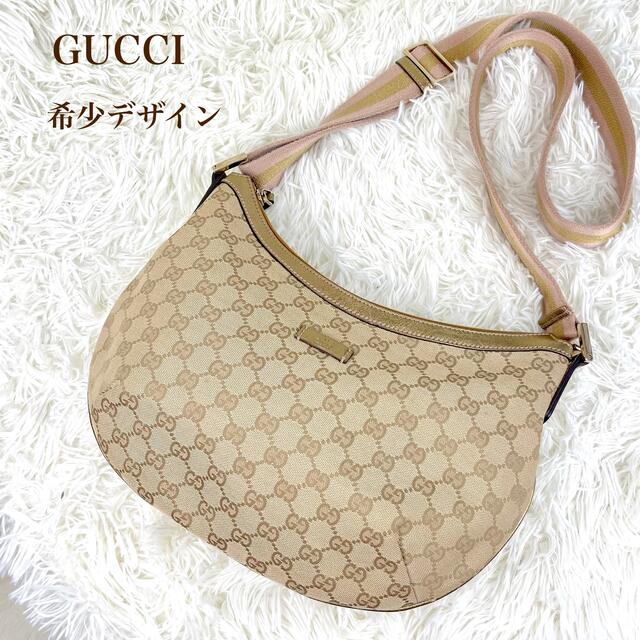 Gucci - GUCCI グッチ ショルダーバッグ シェリーライン 三日月 ピンク