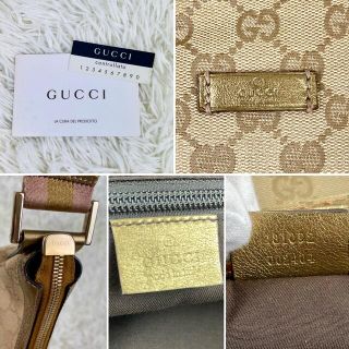 Gucci   GUCCI グッチ ショルダーバッグ シェリーライン 三日月 ピンク