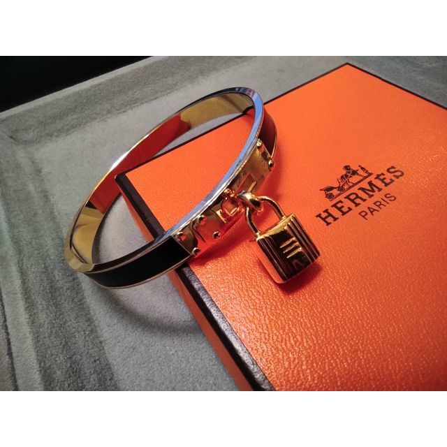 HERMES エルメス  ケリー  ブレスレット ブラック ゴールド