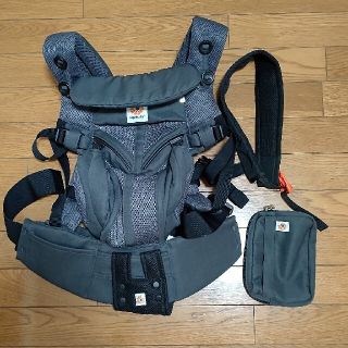 Ergobaby - エルゴベビー オムニ360 クールエア チャコールグレーの