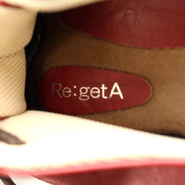 Re:getA(リゲッタ)のリゲッタ Re:getA レザーシューズ スニーカー レザー L 25cm 赤 レディースの靴/シューズ(スニーカー)の商品写真
