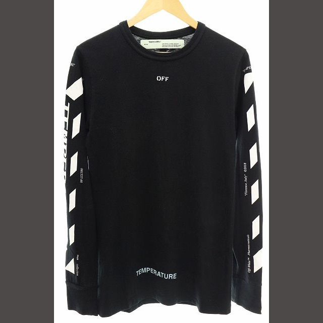 新品OFF-WHITE オフホワイト Tシャツ 長袖 黑