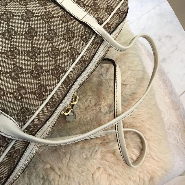 ☆美品☆GUCCI GGキャンバス ボストンバッグ インターロッキングG