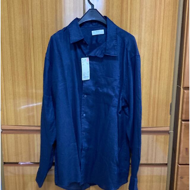 Uniqlo プレミアムリネンシャツ ユニクロ ネイビー Xxlサイズの通販 By よこやん S Shop ユニクロならラクマ