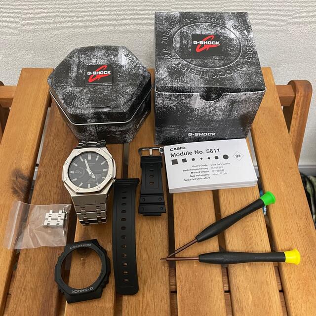 G-SHOCK(ジーショック)のCASIO g-shock GA-2100-1A メタルカスタム メンズの時計(腕時計(デジタル))の商品写真