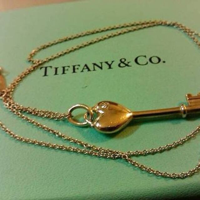 Tiffany & Co. - TIFFANY&Co.(ティファニー)ダイヤ1pハートキーネックレス