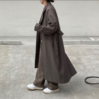 トゥデイフル(TODAYFUL)のFASHIRUファシル即完売シングルブレストロングコート＆ニ連風リング指輪新品(ロングコート)