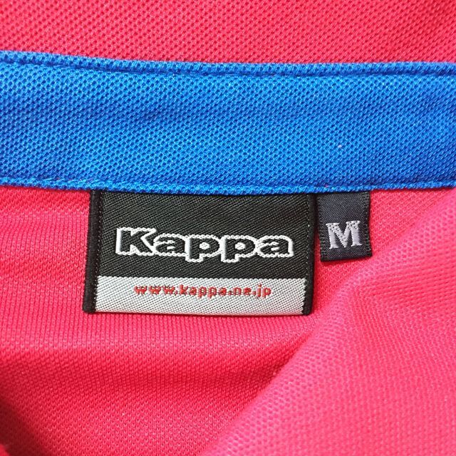 Kappa(カッパ)の【人気】カッパ ITALIA 刺繍 半袖ポロシャツ ピンク サイズM レディース レディースのトップス(ポロシャツ)の商品写真