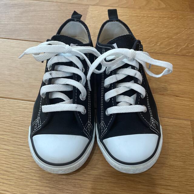 CONVERSE(コンバース)のコンバース　21センチ　黒　スニーカー キッズ/ベビー/マタニティのキッズ靴/シューズ(15cm~)(スニーカー)の商品写真