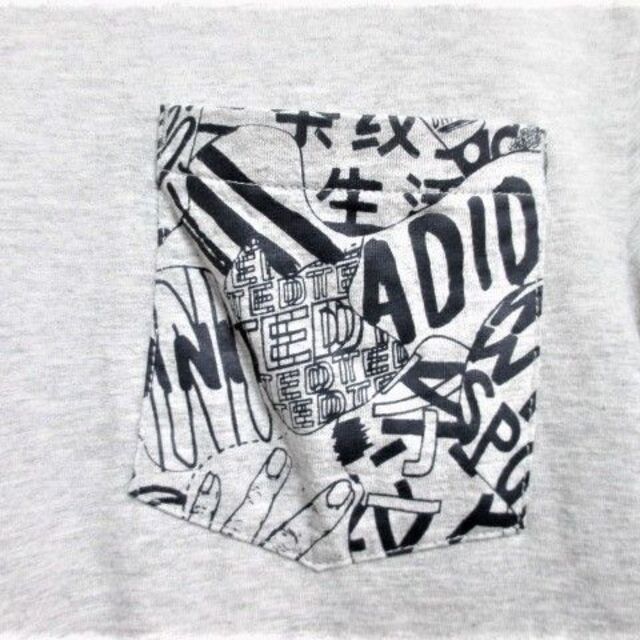 adidas(アディダス)の☆adidas アディダス プリント ロゴ デザイン Tシャツ 半袖/メンズ/Ｍ メンズのトップス(Tシャツ/カットソー(半袖/袖なし))の商品写真