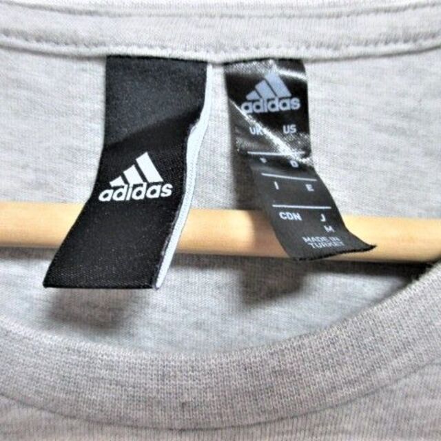 adidas(アディダス)の☆adidas アディダス プリント ロゴ デザイン Tシャツ 半袖/メンズ/Ｍ メンズのトップス(Tシャツ/カットソー(半袖/袖なし))の商品写真