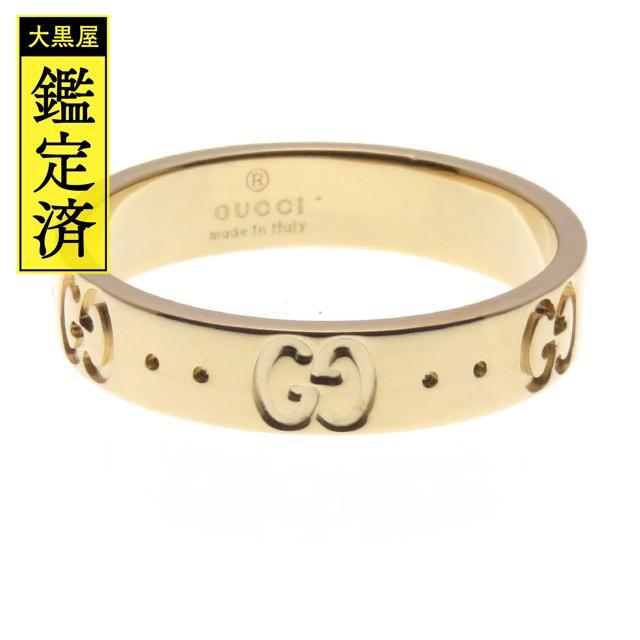 適切な価格 - Gucci GUCCI #11【434】 3.5g YG リング アイコンリング グッチ リング(指輪)