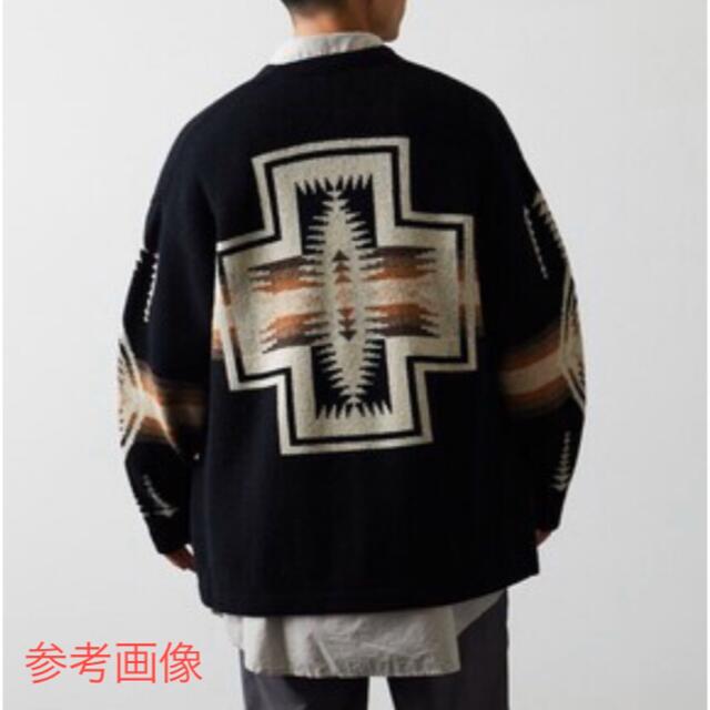 美品　Pendleton ブラック & レッド ウール カーディガン セーター