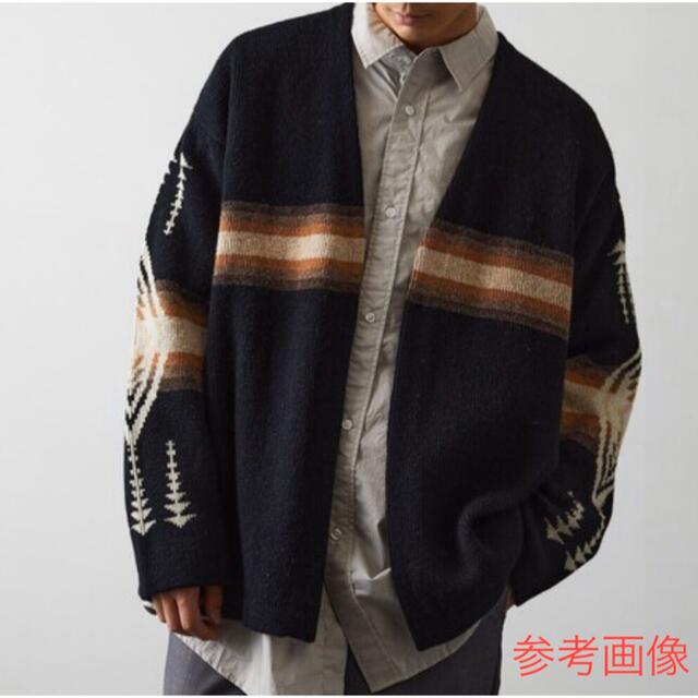 美品　Pendleton ブラック & レッド ウール カーディガン セーター