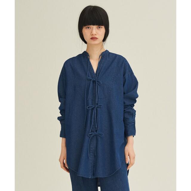 10日までの出品です！enof denim shirt インディゴブルー