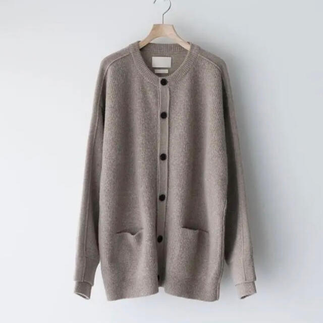 SUNSEA(サンシー)のALPACA WOOL RIB CREW NECK CARDIGAN メンズのトップス(ニット/セーター)の商品写真