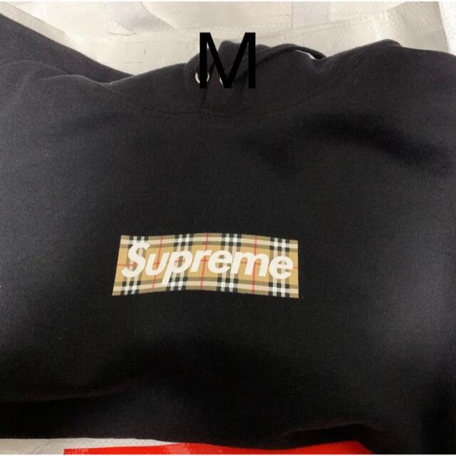 卸し売り購入 Supreme - M 即日発送 Supreme Burberry Box Logo Hooded