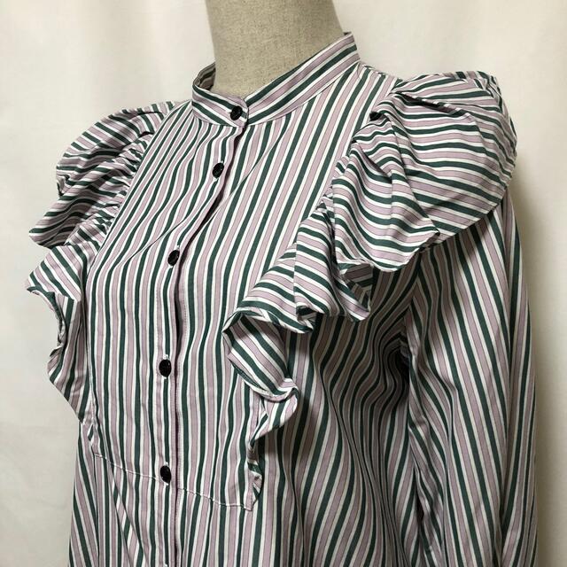 さらさ様専用 新品 INella イネラ ストライプ シャツ 体型カバー