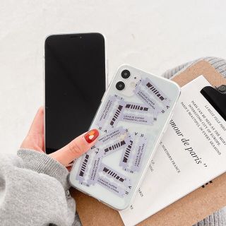 ザラ(ZARA)のカーター　グレーiPhone12proケース　やみかわ  ゴシック　量産系地雷系(iPhoneケース)