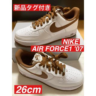 ナイキ(NIKE)の●jp様　専用●NIKE エアフォース1  07 ホワイト　ブラウン　26cm (スニーカー)