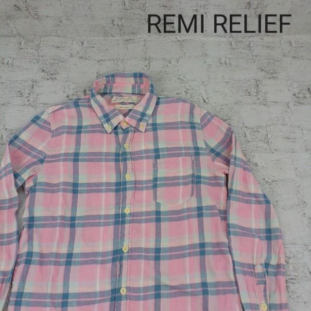 REMI RELIEF(レミレリーフ)のREMI RELIEF レミレリーフ 長袖チェックチェックシャツ メンズのトップス(シャツ)の商品写真