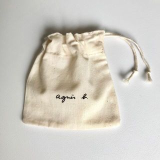 アニエスベー(agnes b.)のアニエスベー　巾着　ミニ　ポーチ　生成り　巾着袋　agnisb アクセサリー(ポーチ)