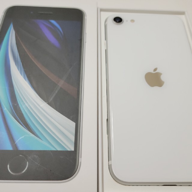 お待たせ! アップル - Apple iPhoneSE au ホワイト 64GB 第2世代 【送料無料/即納】 XR iPhone White SIMロック解除済 au GB 64 スマートフォン本体
