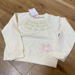 シャーリーテンプル(Shirley Temple)のシャーリーテンプル　フリル＆薔薇トップス　新品110(Tシャツ/カットソー)