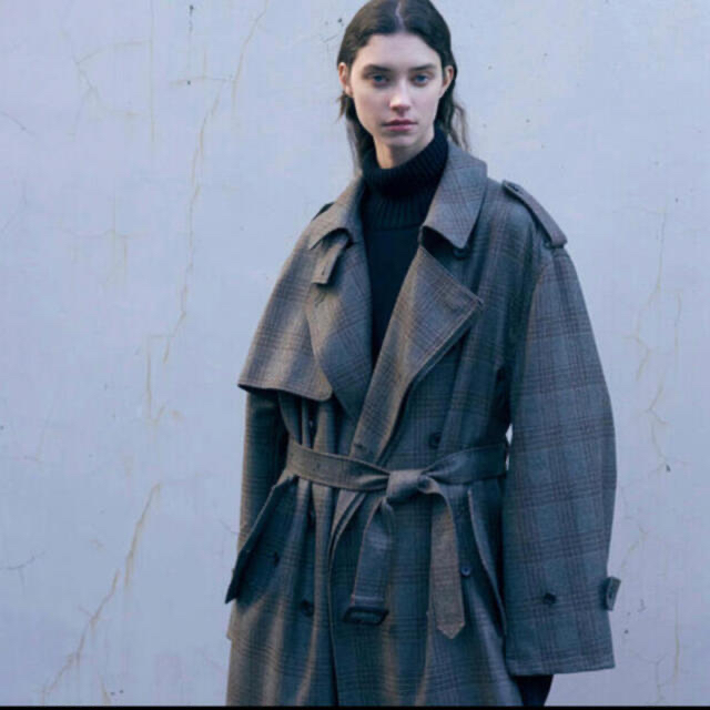 【stein】Oversized Overlaped Trench Coat